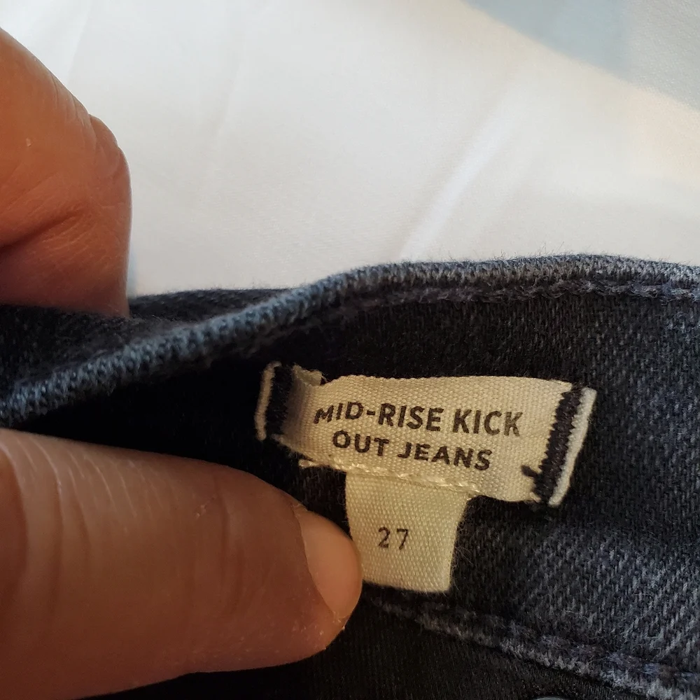 Madewell Mid-rise Kick Out Jeans Size 27 - Picture 3 of 10